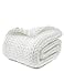 YnM Chunky Throw Blanket MediumWeight Hand Knitted Skin Friendly Ventilated and Breathable Machine Washable Home Dcor Piece for Couch Sofa and Bed White 50x70 Inch