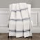 Lush Decor Farmhouse Stripe Reversible Throw Single 50 W x 60 L Navy Blue Throw Blanket For Bed Soft Blanket Couch Throw Rustic Farmhouse Decor