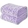 FY FIBER HOUSE Flannel Fleece Throw Microfiber Blanket with 3D Cheetah Print 90X108 Purple