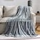 JIAHANNHA Fleece Blanket Twin Size Grey 60 by 80 Inches Throw Blankets for Couch Sofa Bed 280GSMSuper Soft Cozy and Luxury Bed Blanket for All Season