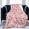 Majoug Cartoon Pink Pig Blanket Plush Lightweight Soft Flannel Fleece Throw Blankets Bedding for Bed Sofa Couch Living Room 50x40