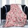 Majoug Cartoon Pink Pig Blanket Plush Lightweight Soft Flannel Fleece Throw Blankets Bedding for Bed Sofa Couch Living Room 50x40