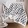 LOMAO Sherpa Throw Blanket Fleece Blanket with Checkered Pattern Soft Thick Blanket for Couch Bed Sofa Luxurious Warm and Cozy for All Seasons Grey 51x63