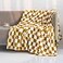 LOMAO Throw Blankets Flannel Blanket with Checkerboard Grid Pattern Soft Throw Blanket for Couch Bed Sofa Luxurious Warm and Cozy for All Seasons Yellow 50x60