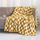 LOMAO Throw Blankets Flannel Blanket with Checkerboard Grid Pattern Soft Throw Blanket for Couch Bed Sofa Luxurious Warm and Cozy for All Seasons Yellow 50x60