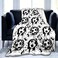 EQWQV Soccer Blanket Throw Soccer Ball Blankets Soft Lightweight Flannel Warm Cozy Football Blanket Gifts for Sport Fans Kids Adults 50X40