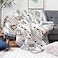 Luxlovery Bohemian Sofa Throw Blankets Ethnic Woven Boho Geometric White and Khaki Throw Blanket for Couch Aztec Bed Throws Oversized Chair Sofa Cover with Tassels51x63