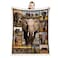 Juirnost Elephant Blanket for Women Men Wild Animal Lover Gifts Soft Plush Reversible Throw for Couch Bed Sofa Travelling Camping 50 x 60