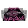 Elegant Comfort Ultra Soft FullQueen Throw Blanket Reversible Flannel Cozy and Plush All Season Lightweight Decorative Blanket Harley Davidson Pink