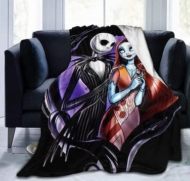 Ankeyoo Nightmare Christmas Ultra Soft Throw Blanket 60x80 inch Flannel Fleece All Season Light Weight Living RoomBedroom Warm Blanket