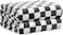 FY FIBER HOUSE Black and White Checkered Throw Blanket for Couch Soft Cozy Checker Blankets 50x60