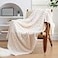 EXQ Home Fleece Blanket Twin Size for Couch or Bed 3D Imitation Turtle Shell Jacquard Decorative Blankets Cozy Soft Lightweight Fuzzy Flannel Blanket Suitable for All Seasons6080Beige