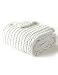 YnM Chunky Throw Blanket MediumWeight Hand Knitted with Chenielle Yarn Skin Friendly Ventilated and Breathable Machine Washable Home Dcor Piece for Couch Sofa and Bed White 50x60 Inch
