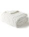 YnM Chunky Throw Blanket MediumWeight Hand Knitted with Chenielle Yarn Skin Friendly Ventilated and Breathable Machine Washable Home Dcor Piece for Couch Sofa and Bed White 50x60 Inch