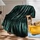 NEWCOSPLAY Super Soft Throw Blanket Forest Green Premium Silky Flannel Fleece Leaves Pattern Lightweight Bed Blanket All Season Use Forest Green Throw50x60