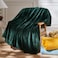 NEWCOSPLAY Super Soft Throw Blanket Forest Green Premium Silky Flannel Fleece Leaves Pattern Lightweight Bed Blanket All Season Use Forest Green Throw50x60