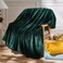 NEWCOSPLAY Super Soft Throw Blanket Forest Green Premium Silky Flannel Fleece Leaves Pattern Lightweight Bed Blanket All Season Use Forest Green Throw50x60