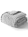 YnM Chunky Throw Blanket Hand Knitted with Chenille Yarn Skin Friendly Ventilated and Breathable Machine Washable Home Dcor Piece for Couch Sofa and Bed Glacier Grey 50x60 Inch