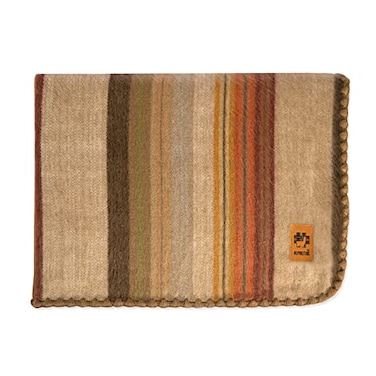 ALPAKITAS Alpaca Wool Blanket Twin Size Bed Blanket Alpaca Throw Blanket Best Gift Warm Blanket Lightweight Couch Blanket or Camp Outdoor Blanket 75 x 38 Inches Brown