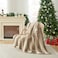 Cozy Bliss Luxury Faux Fur Throw Blanket Animal Striped Print Non Shedding Double Sided Sherpa Blankets Super Soft Fluffy Thick Warm Throws Home Decor for Couch Bed Sofa Women Brown 60x80 Inches