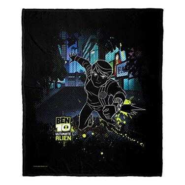 Northwest Cartoon Network Ben 10 Silk Touch Throw Blanket 50 x 60 Ultimate Alien