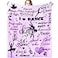 MIBDDK Dancer Gifts Blanket Dance Life Flannel Fleece Throw Blankets for Sofa Couch Bed Office All Season 50X40