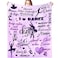 MIBDDK Dancer Gifts Blanket Dance Life Flannel Fleece Throw Blankets for Sofa Couch Bed Office All Season 50X40
