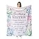 Fouca Sister Birthday Gifts Happy Birthday Gift for Sister from Brother Sister Throw Blanket 60 x 50