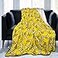Perinsto Cute Rubber Ducky Throw Blanket Ultra Soft Warm All Season Yellow Cartoon Ducks Decorative Fleece Blankets for Bed Chair Car Sofa Couch Bedroom 80X60