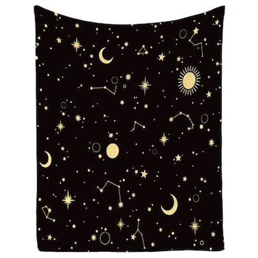 Ormis Galaxy Printing Flannel Fleece Bed Blanket Throw Blanket Lightweight Cozy Plush Galaxy Blanket for Bedroom Living Rooms Sofa Couch 50x60