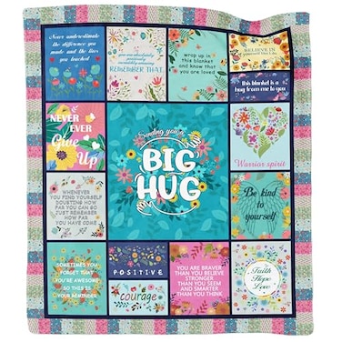Akoigun Get Well Gifts for Women Inspirational Healing Blanket Feel Better After Surgery Gifts Soft Warm Hug Blanket Throw 60x50