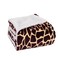 Elegance Linen MicroMinkSherpa Luxurious Soft 50Inch by 60Inch Blanket Throw Giraffe