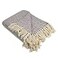 DII Chevron Throw Collection Handloomed Cotton 50x60 Eggplant