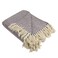 DII Chevron Throw Collection Handloomed Cotton 50x60 Eggplant