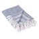 DII Herringbone Striped Collection Cotton Throw Blanket 50x60 Nautical Blue