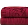 NTBAY 100 Pure Cotton Cable Knit Throw Blanket Super Soft Warm 51x67 Knitted Throw Blanket for Couch Sofa Chair Bed Extra Cozy Machine Washable Comfortable Home Decor Red