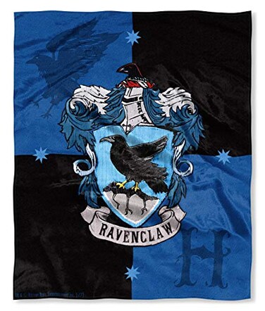 Northwest Harry Potter House Crests Silk Touch Throw Blanket 50 x 60 Ravenclaw