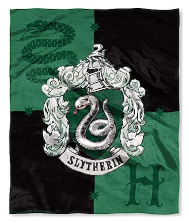 Northwest Harry Potter House Crests Silk Touch Throw Blanket 50 x 60Slytherin