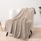 PAVILIA Soft Fleece Taupe Tan Throw Blanket for Couch Lightweight Plush Warm Blankets for Bed Fuzzy Cozy Flannel Blanket Throw for Sofa Travel Jacquard Pattern TaupeCamel 50x60 inch