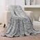 FY FIBER HOUSE Flannel Fleece Throw Microfiber Blanket with 3D Zebra Print50 by 60InchBlack