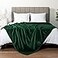 PAVILIA Fleece Blanket King Size Super Soft Plush Luxury Flannel Throw Lightweight Microfiber Blanket for Sofa Couch Bed Emerald Green 90x108 inches