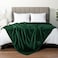 PAVILIA Fleece Blanket King Size Super Soft Plush Luxury Flannel Throw Lightweight Microfiber Blanket for Sofa Couch Bed Emerald Green 90x108 inches