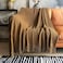 LOMAO Knitted Throw Blanket with Tassels Bubble Textured Soft Blanket Lightweight Warm Throws for Couch Cover Home Decor Khaki 50x60