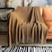 LOMAO Knitted Throw Blanket with Tassels Bubble Textured Soft Blanket Lightweight Warm Throws for Couch Cover Home Decor Khaki 50x60