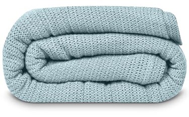 Linteum Textile Linteum 100 Cotton OpenCell Leno Weave Blanket Breathable All Season Twin 66x90 Ice Grey