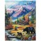 HommomH Mountain Forest Black Bear Blanket Wild Animal Throw Blankets for Couch Sofa Bed Soft and Lightweight 60x80