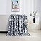 Elegant Comfort Velvet Touch Ultra Plush Christmas Holiday Printed Fleece ThrowBlanket50 x 60inch Gray Christmas Tree