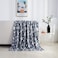 Elegant Comfort Velvet Touch Ultra Plush Christmas Holiday Printed Fleece ThrowBlanket50 x 60inch Gray Christmas Tree