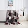 Elegant Comfort Velvet Touch Ultra Plush Christmas Holiday Printed Fleece ThrowBlanket50 x 60inch Patch Patchwork