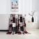 Elegant Comfort Velvet Touch Ultra Plush Christmas Holiday Printed Fleece ThrowBlanket50 x 60inch Patch Patchwork